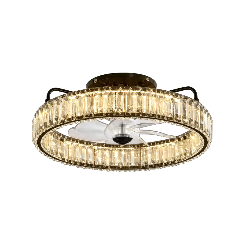 Ventilateur de plafond à tige descendante avec lumière