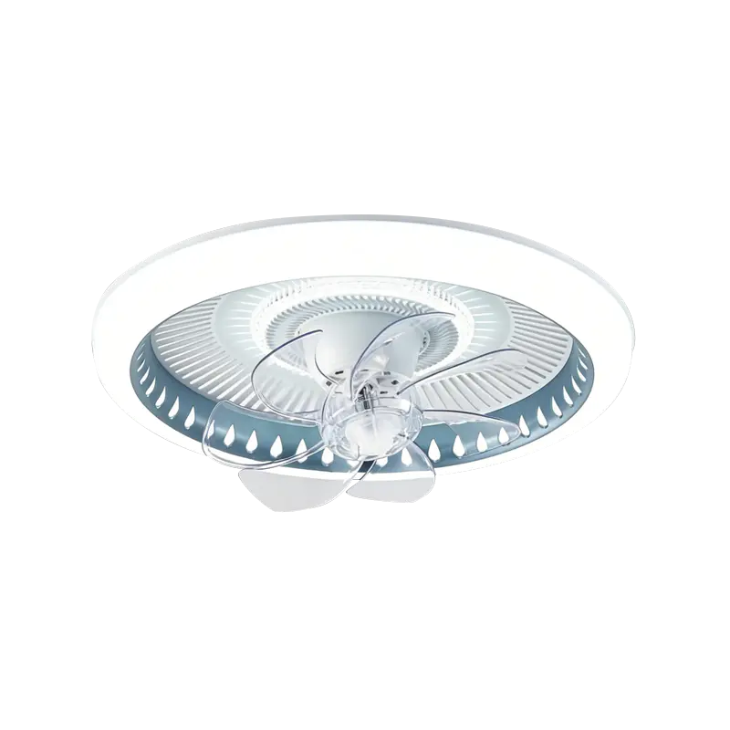 Ventilateur de plafond oscillant avec lumière pour chambre à coucher