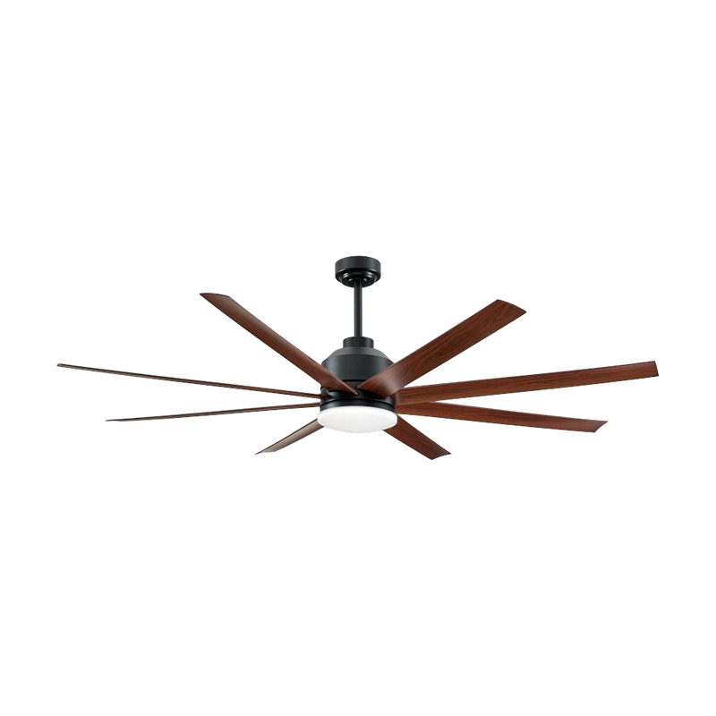 Ventilateur de plafond traditionnel à grain de bois noir et foncé avec lumière Ventilateur de plafond traditionnel à grain de bois noir et foncé avec lumière