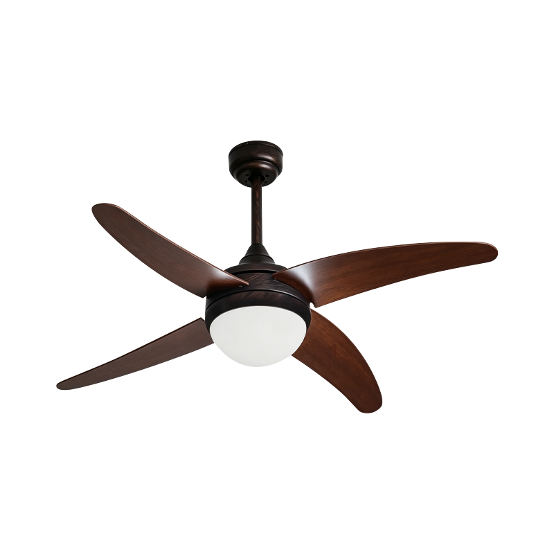 Ventilateur de plafond à pales en contreplaqué avec lumière