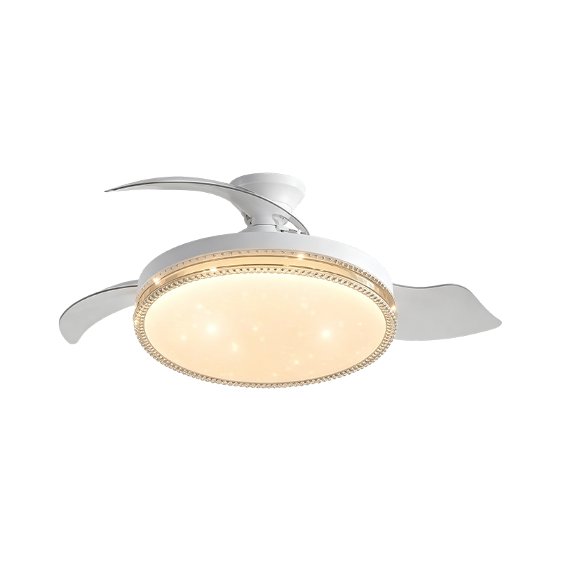 Lumière de ventilateur de plafond LED en acrylique ciel étoilé