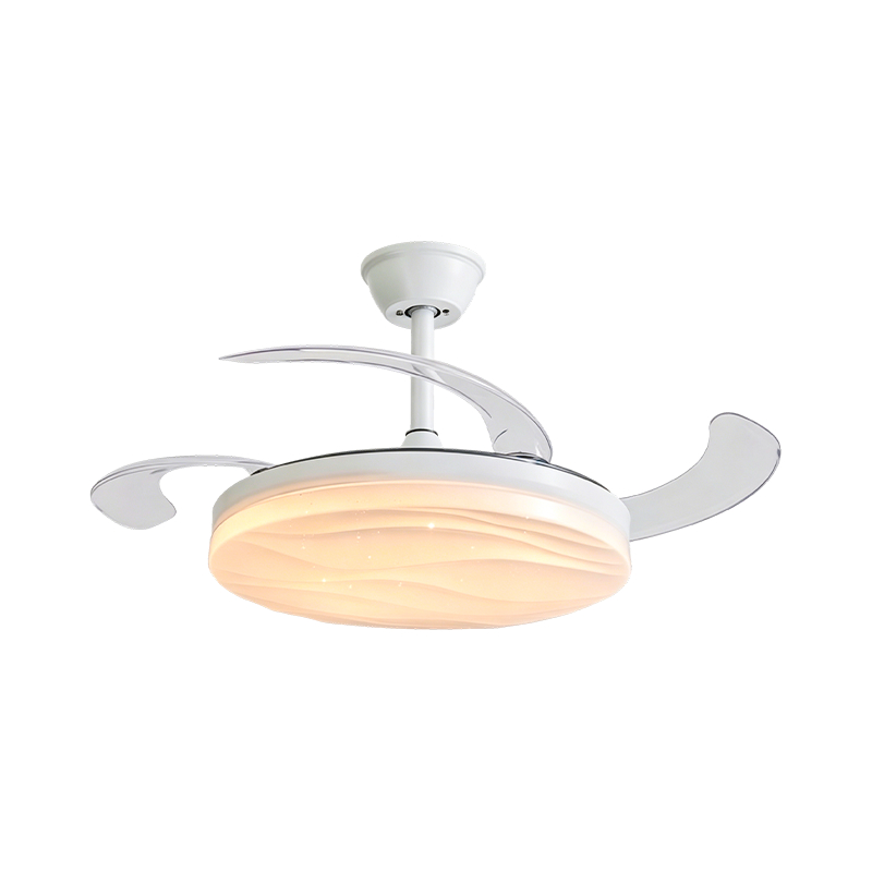 Lumière de ventilateur de plafond LED en acrylique ciel étoilé