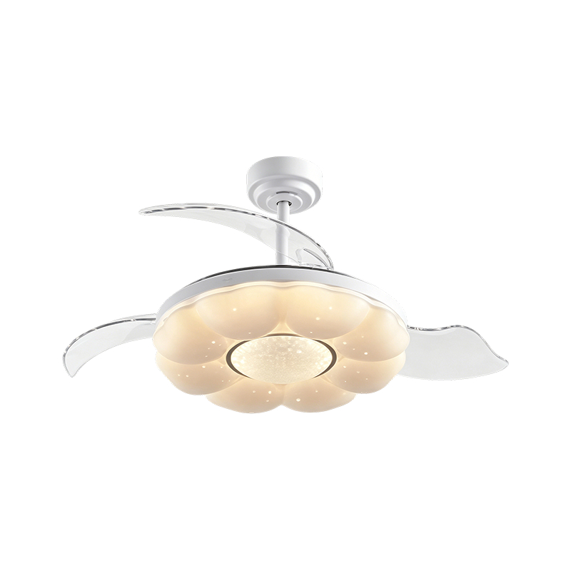 Lumière de ventilateur de plafond LED en acrylique ciel étoilé