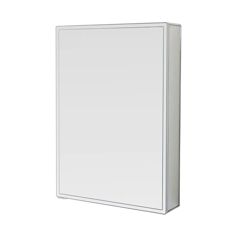 Armoire de toilette intelligente à une porte avec miroir de maquillage rétroéclairé par LED