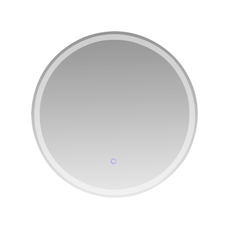 Miroir de salle de bains rétroéclairé à gradation intelligente à LED avec cadre en aluminium