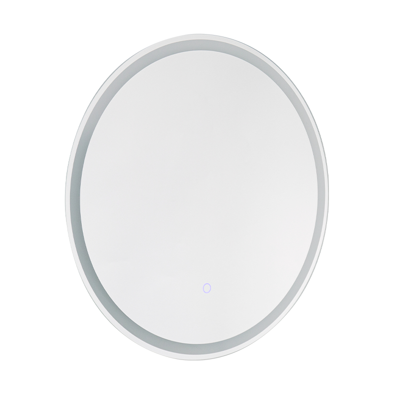 Miroir de salle de bains rétroéclairé à gradation intelligente à LED avec cadre en aluminium