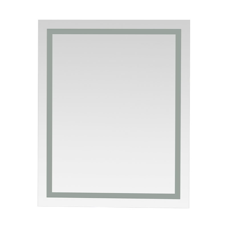 Miroir de salle de bain rétroéclairé intelligent à intensité variable LED