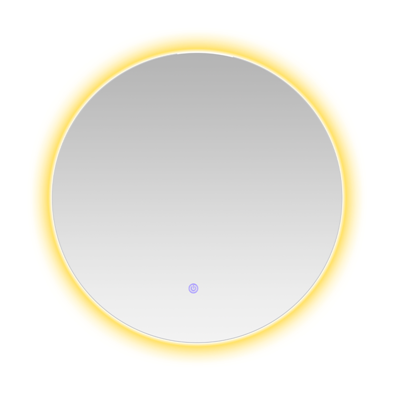 Miroir de salle de bains rétroéclairé à gradation intelligente et désembuage à LED